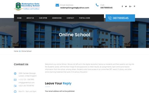 Online School – Redemption Gate School
