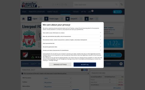 Liverpool FC - Transfers 20/21 | Transfermarkt