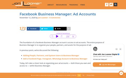Facebook Business Manager: Ad Accounts - Jon Loomer Digital