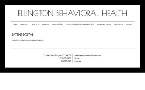Mental Health Clinic | Patient Portal – Ellington, CT