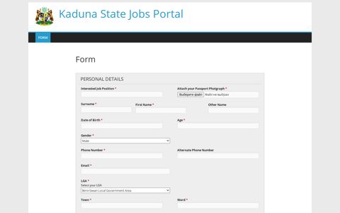 Kaduna State Jobs Portal