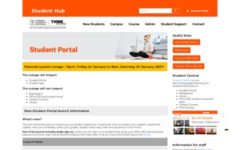 Student Portal - Student Hub - Torrens and THINK at Laureate ...