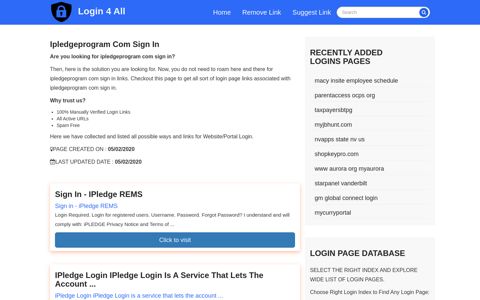ipledgeprogram com sign in - Official Login Page [100 ...