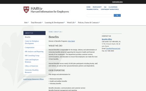 Benefits | Harvard Human Resources - HR @ Harvard
