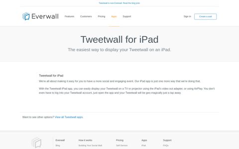 Everwall — Download the Tweetwall iPad app