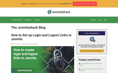 How to Set up Login and Logout Links in Joomla - Joomlashack