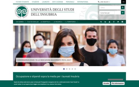 Università degli studi dell'Insubria: Homepage