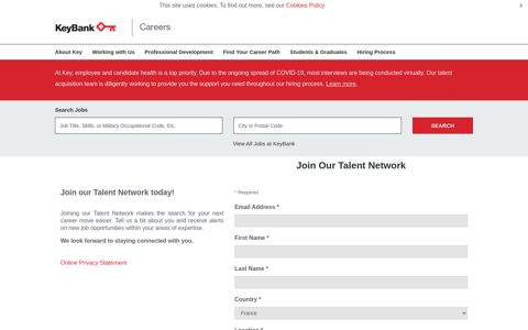 Join Our Talent Network - Jobs at KeyBank