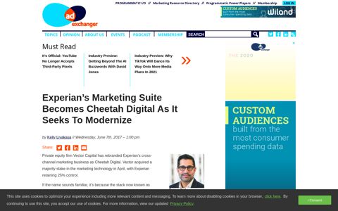 Experian's Marketing Suite Becomes Cheetah Digital As It ...