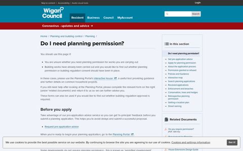 Do I need planning permission? - Wigan Council