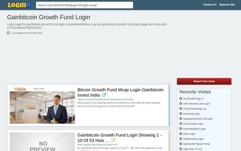 Gainbitcoin Growth Fund Login - Loginii.com