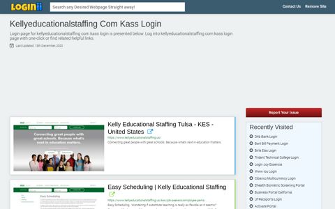 Kellyeducationalstaffing Com Kass Login - Loginii.com