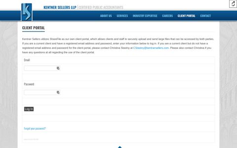 Client portal – Kentner Sellers