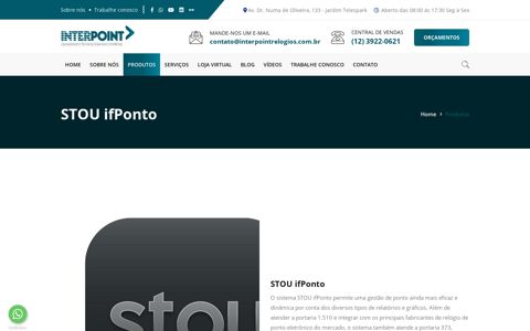 STOU ifPonto - Interpoint - Relógios de Ponto