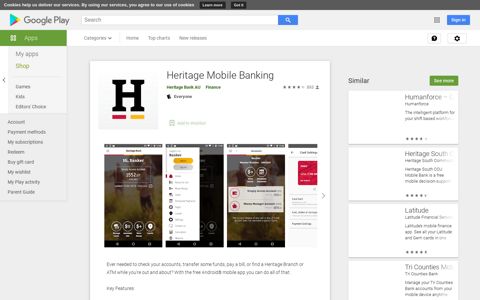 Heritage Mobile Banking - Apps on Google Play