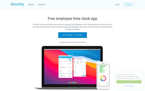 100% Free Employee Time Clock App - Clockify