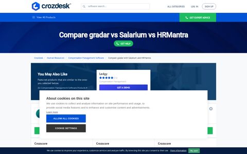 Compare gradar vs Salarium vs HRMantra - Crozdesk