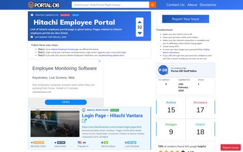 Hitachi Employee Portal