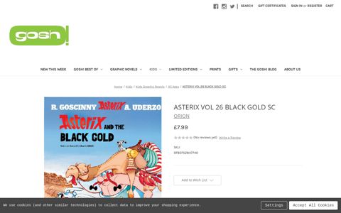 ASTERIX VOL 26 BLACK GOLD SC - Gosh! Comics