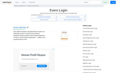 Evero Login - Evero Identity - LoginFacts