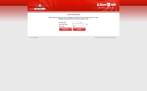 Ticketing Queue - Lion Air