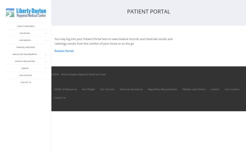 Patient Portal – Liberty Dayton Regional Medical Center