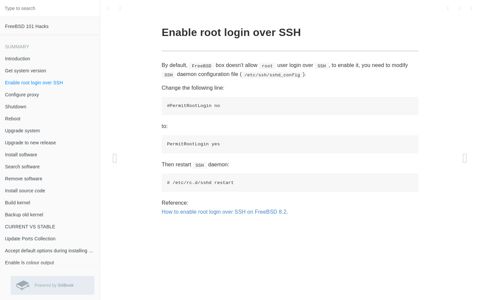 Enable root login over SSH · FreeBSD 101 Hacks - nanxiao