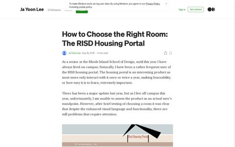 How to Choose the Right Room: The RISD Housing Portal | by ...