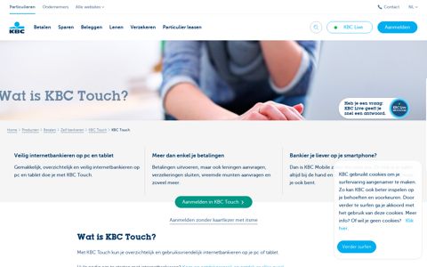 KBC Touch: online banking op je pc en tablet - KBC Bank ...