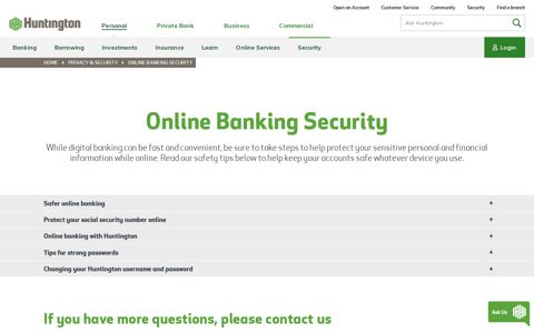 Online Banking Security | Huntington Bank