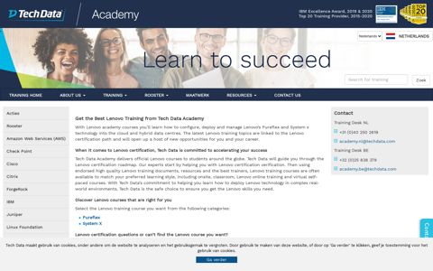 Lenovo training and education NL - Tech Data Academy
