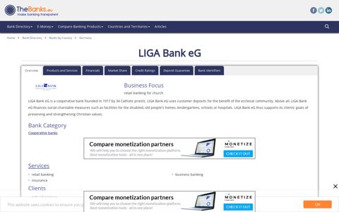 LIGA Bank eG (Germany) - Bank Profile - TheBanks.eu