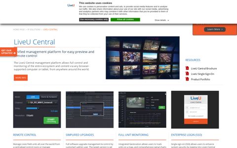 LiveU Central- Unified management platform for easy preview ...
