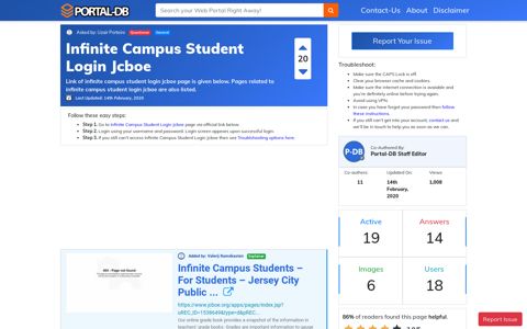 Infinite Campus Student Login Jcboe - Portal-DB.live