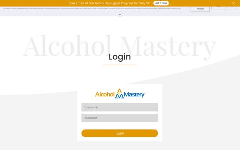 Login - Alcohol Mastery