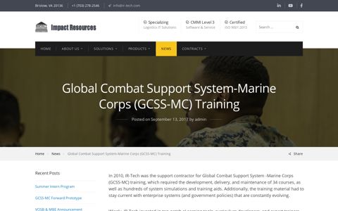 Global Combat Support System-Marine Corps (GCSS-MC ...