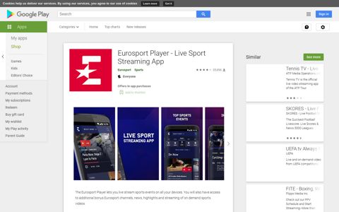 Eurosport Player - Live Sport Streaming App - Apps on Google ...