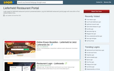 Lieferheld Restaurant Portal - Loginii.com