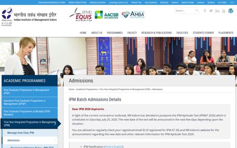 Admissions - IIM Indore - भारतीय प्रबंध ...