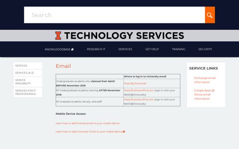 Email | Technology Services at Illinois