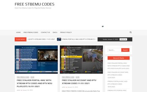 Free Stbemu Codes - Daily Free Stbemu Codes For Mag And ...