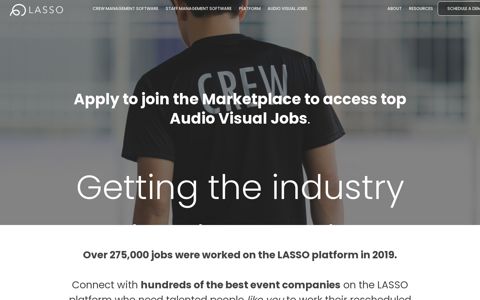Access top audio visual jobs | LASSO