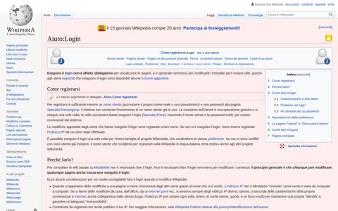 Aiuto:Login - Wikipedia