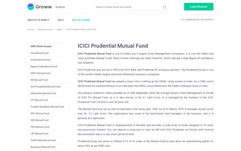 ICICI Prudential Mutual Fund - Latest MF Schemes, NAV ...