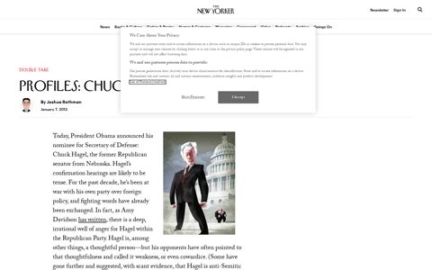 Profiles: Chuck Hagel | The New Yorker