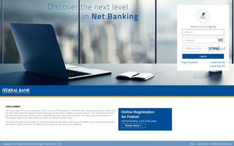 Federal Bank - Fednet Internet Banking