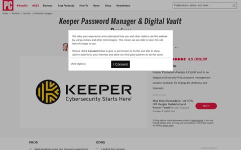 Keeper Password Manager & Digital Vault Review | PCMag