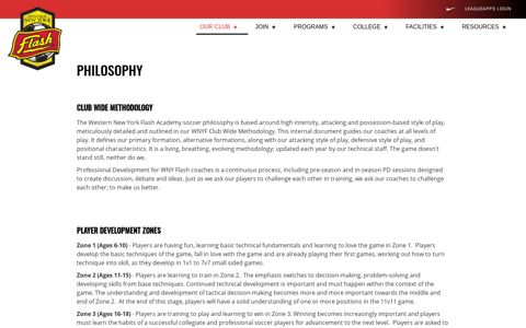Philosophy – WNY Flash Soccer Academy