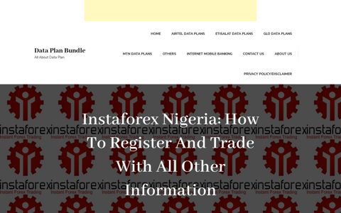 Instaforex Nigeria: How To Register And Trade With All Other ...