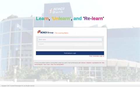 Logo - ICICI Group | The Learning Matrix